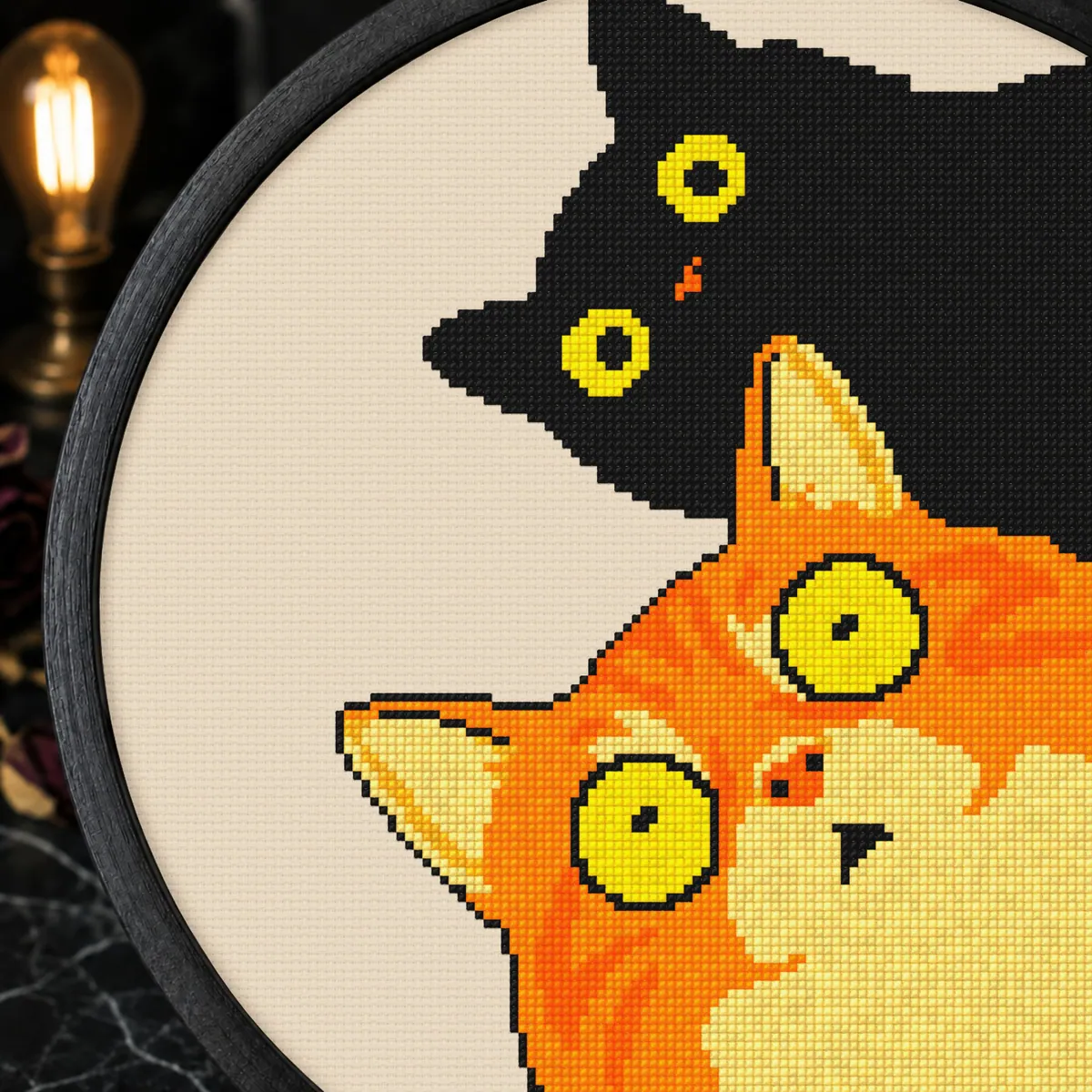 Preview 3 of 2 cats staring