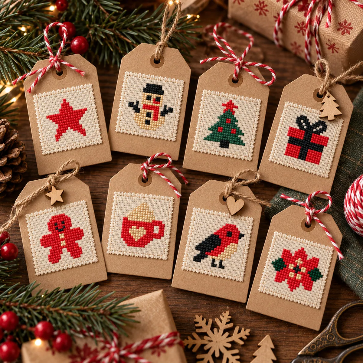 Preview 3 of 32 Holiday tiny motifs