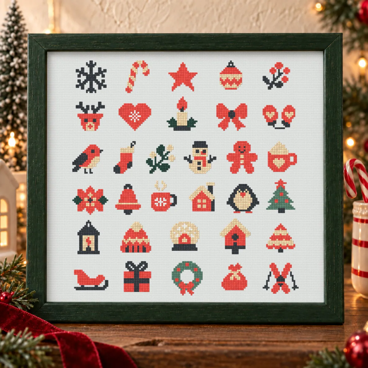 Preview 5 of 32 Holiday tiny motifs