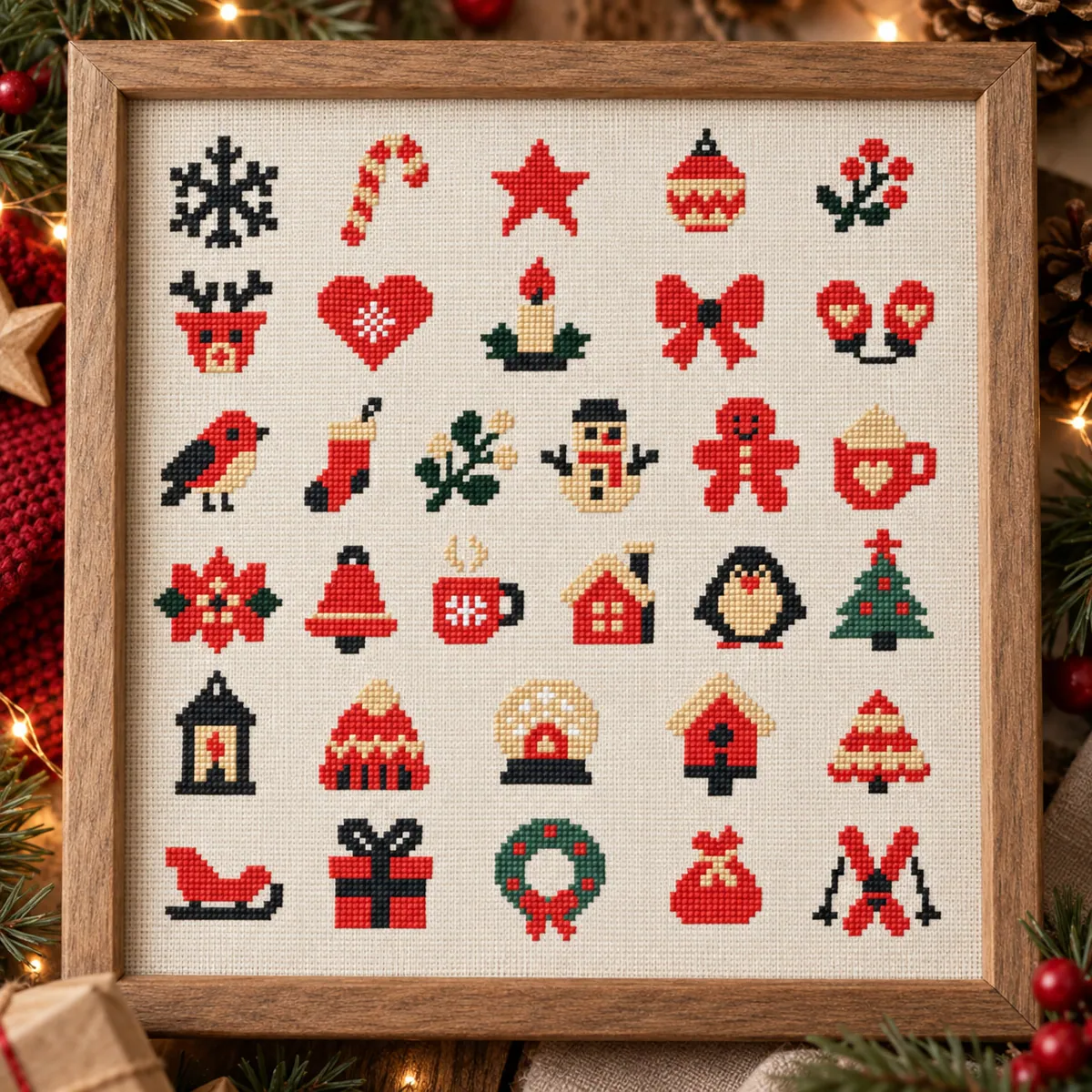 Preview 6 of 32 Holiday tiny motifs