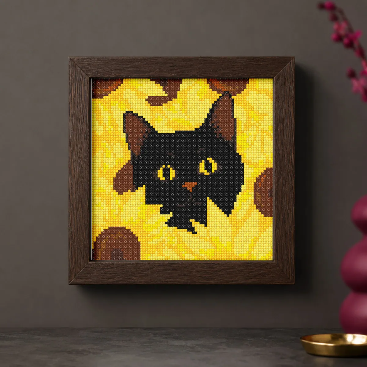 Preview 5 of Black cat in sunflowers
