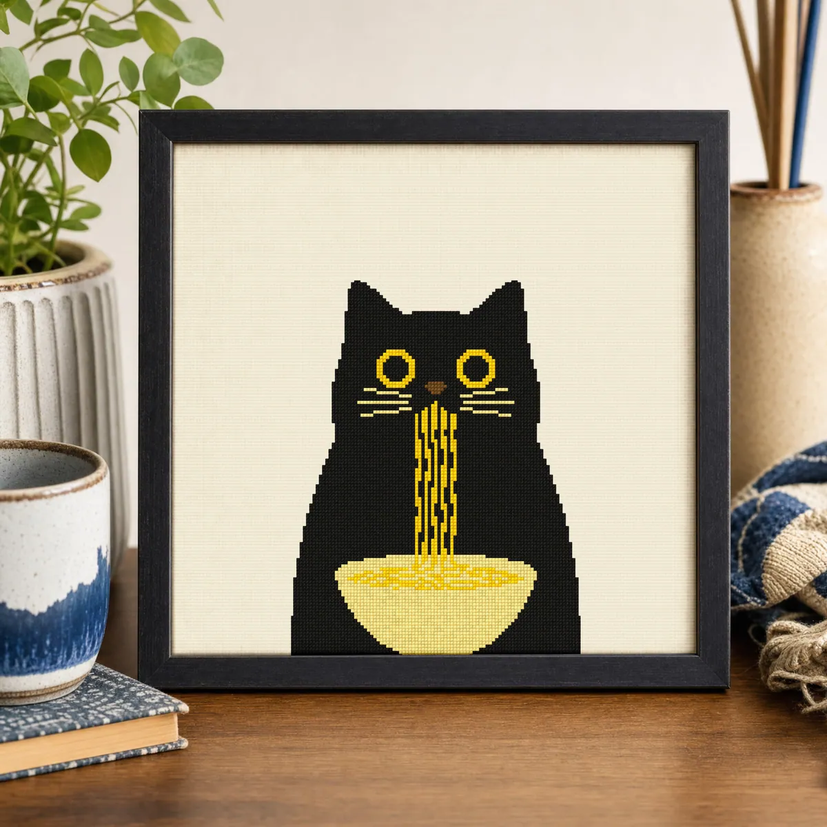 Preview 4 of Black cat with noodles
