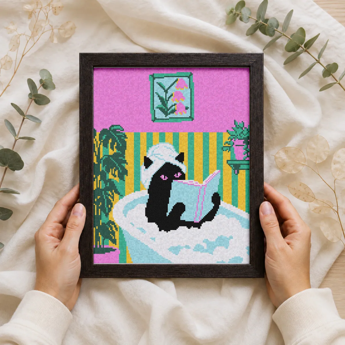 Preview 2 of Cat in bath reading