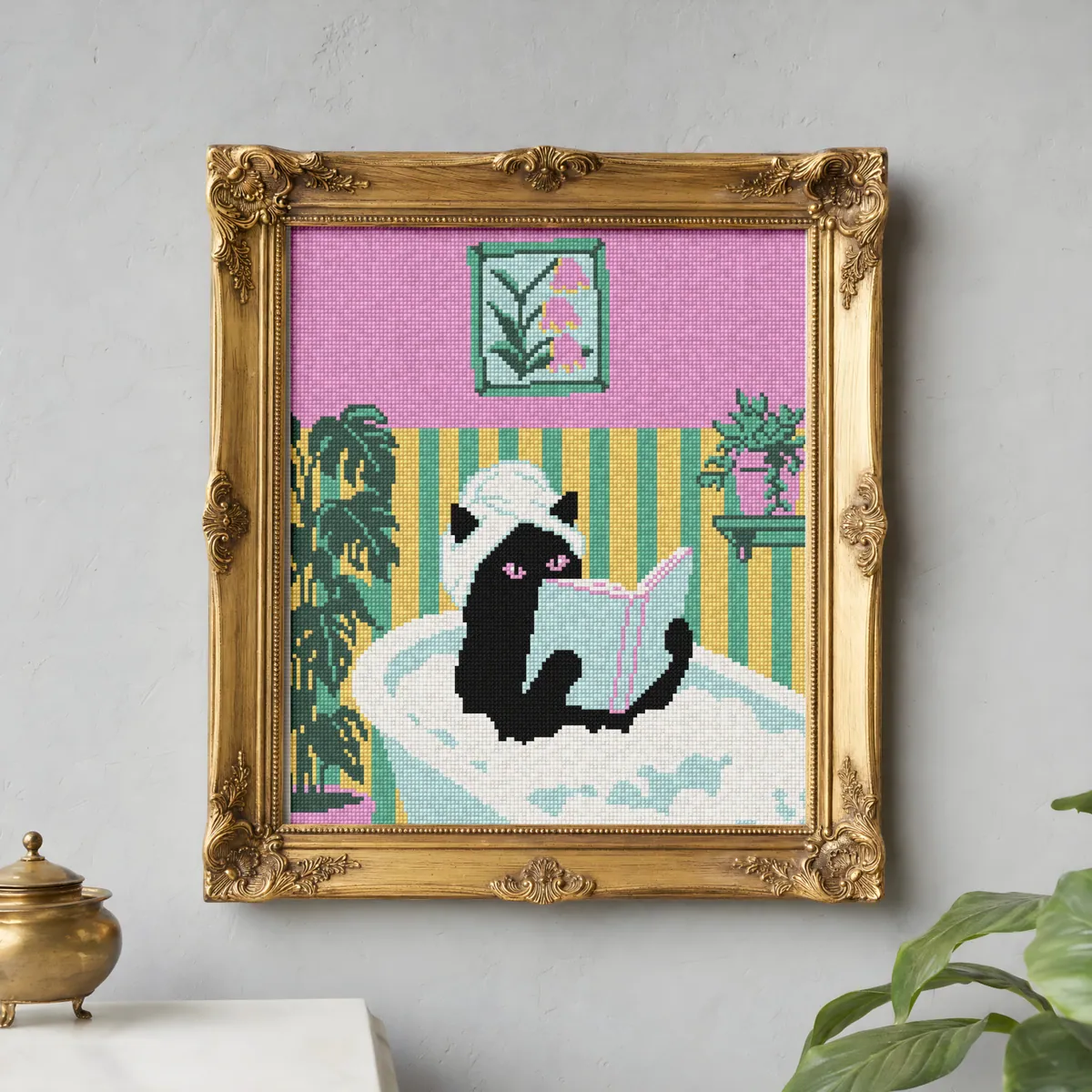 Preview 3 of Cat in bath reading