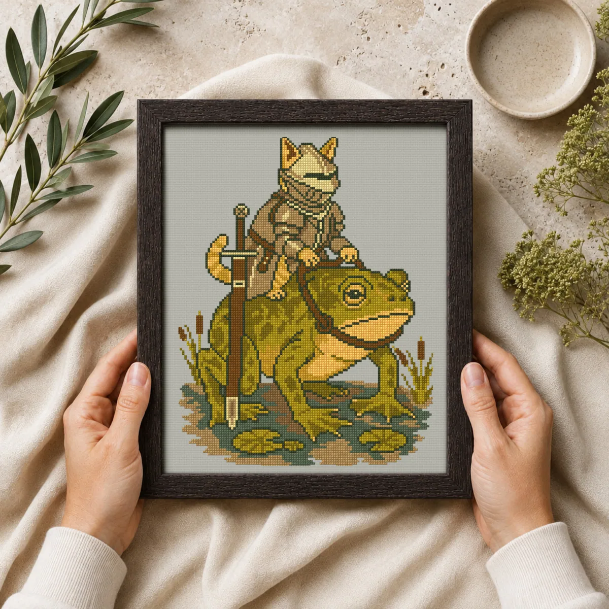Preview 4 of Cat Knight Riding a Frog