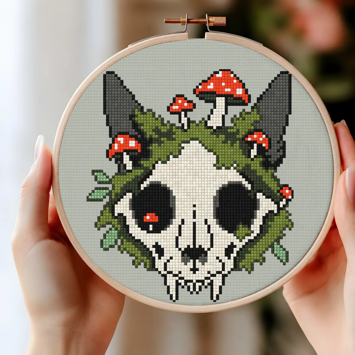 Preview 2 of Cat Skull and Mushrooms