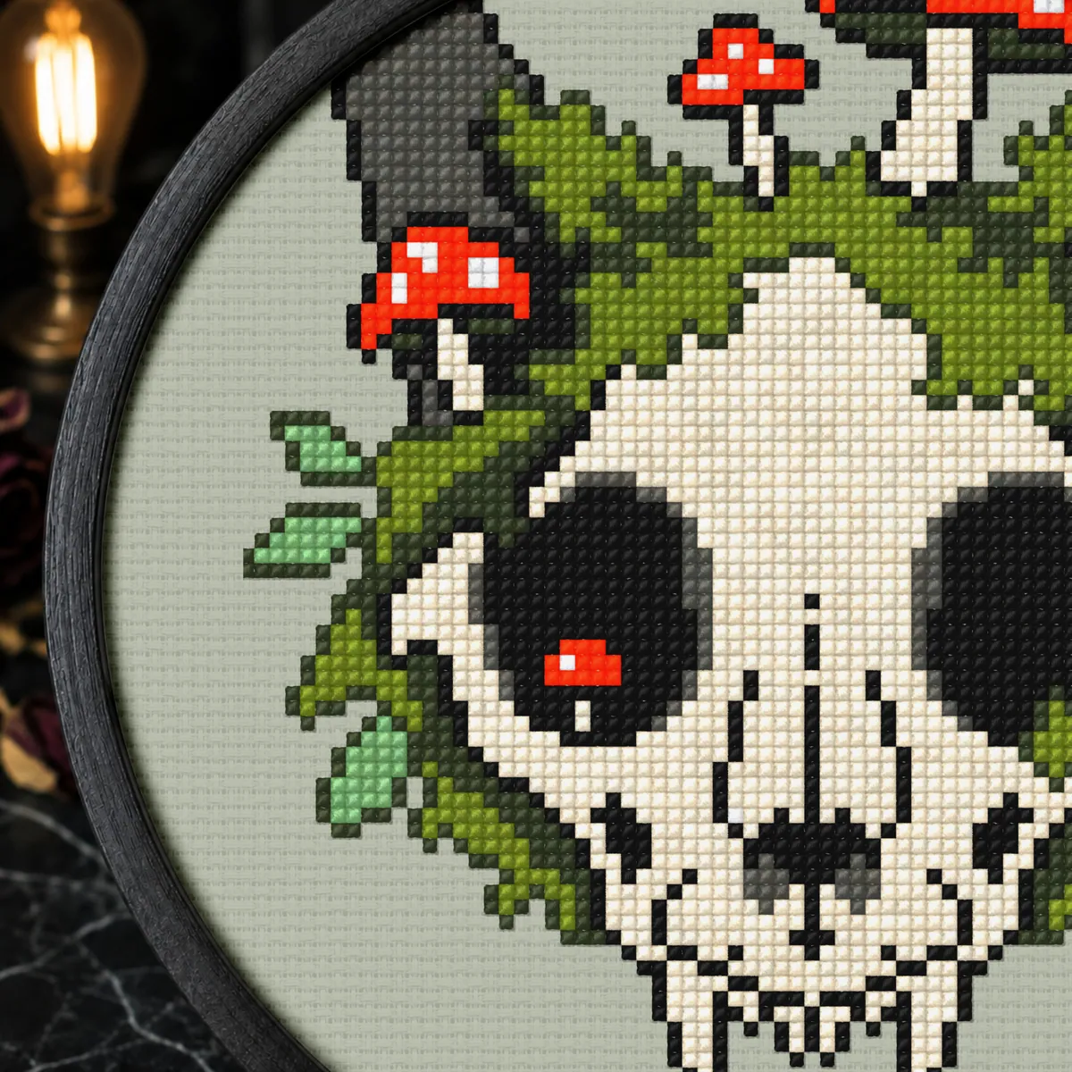 Preview 4 of Cat Skull and Mushrooms