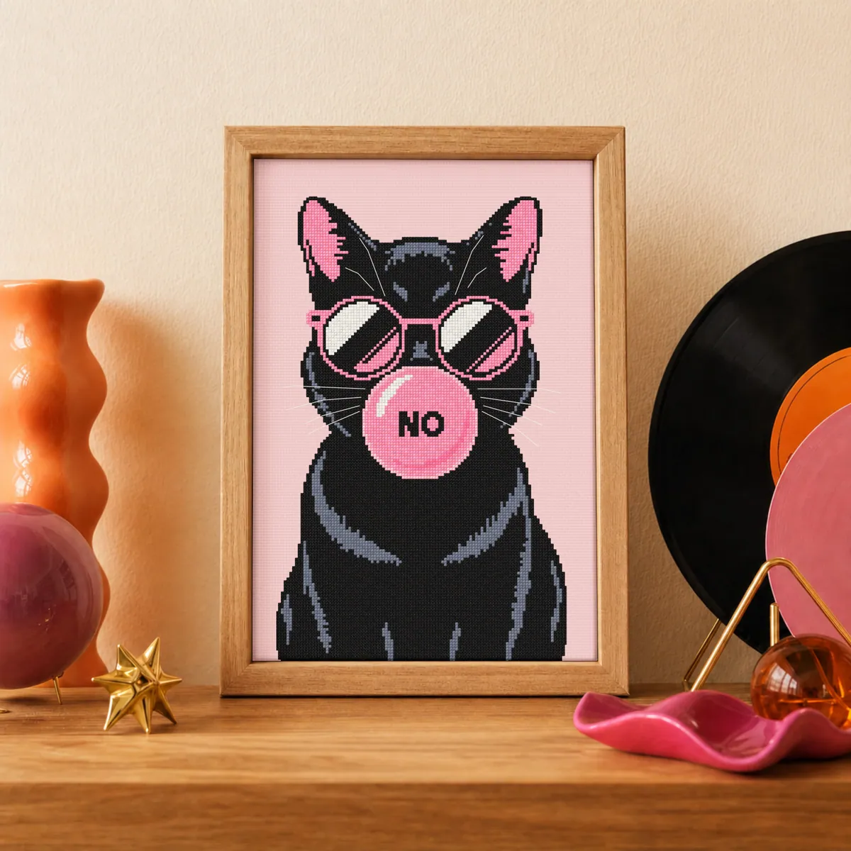 Preview 3 of Cat with the gum - poster