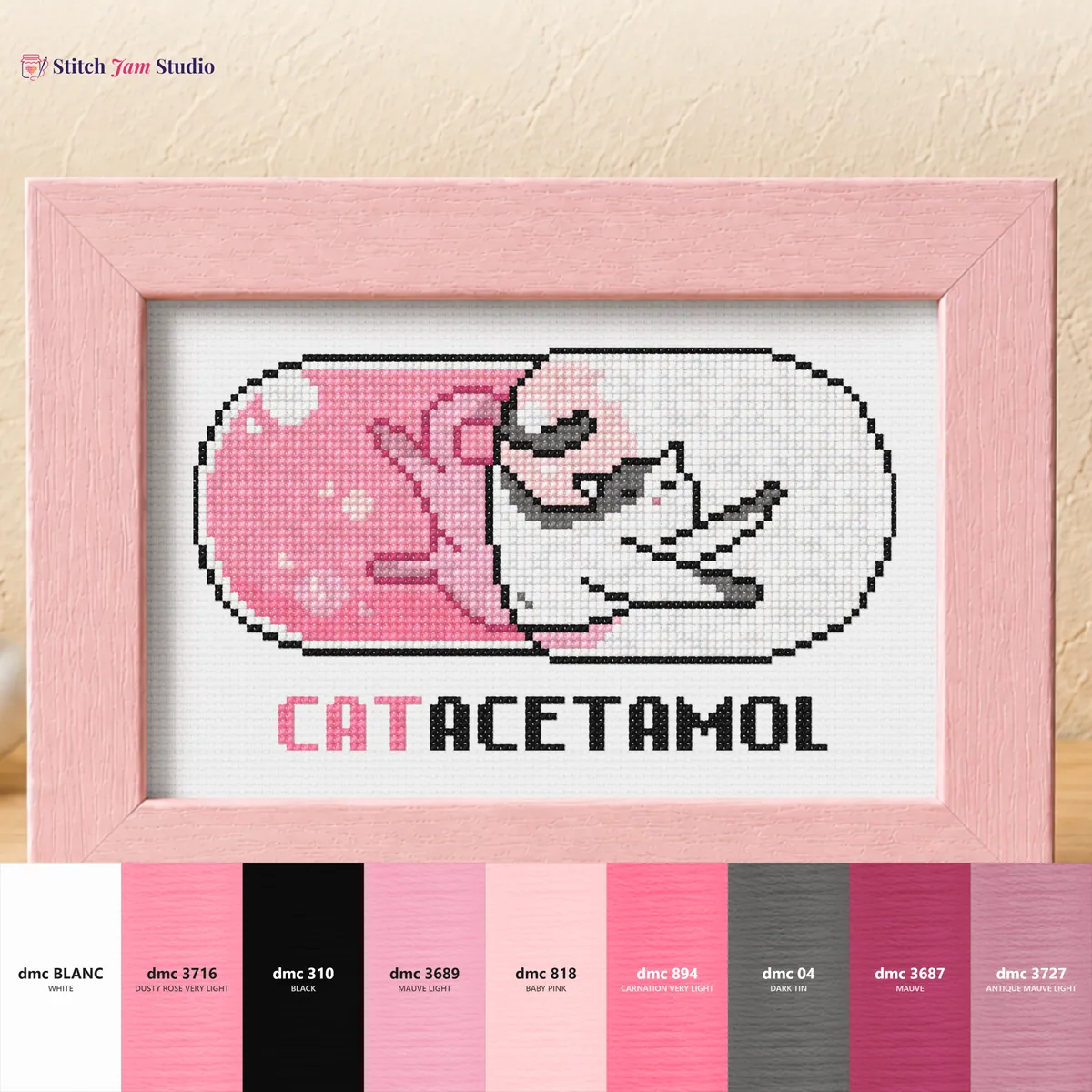 Catacetamol - small — counted cross-stitch pattern by Stitch Jam Studio