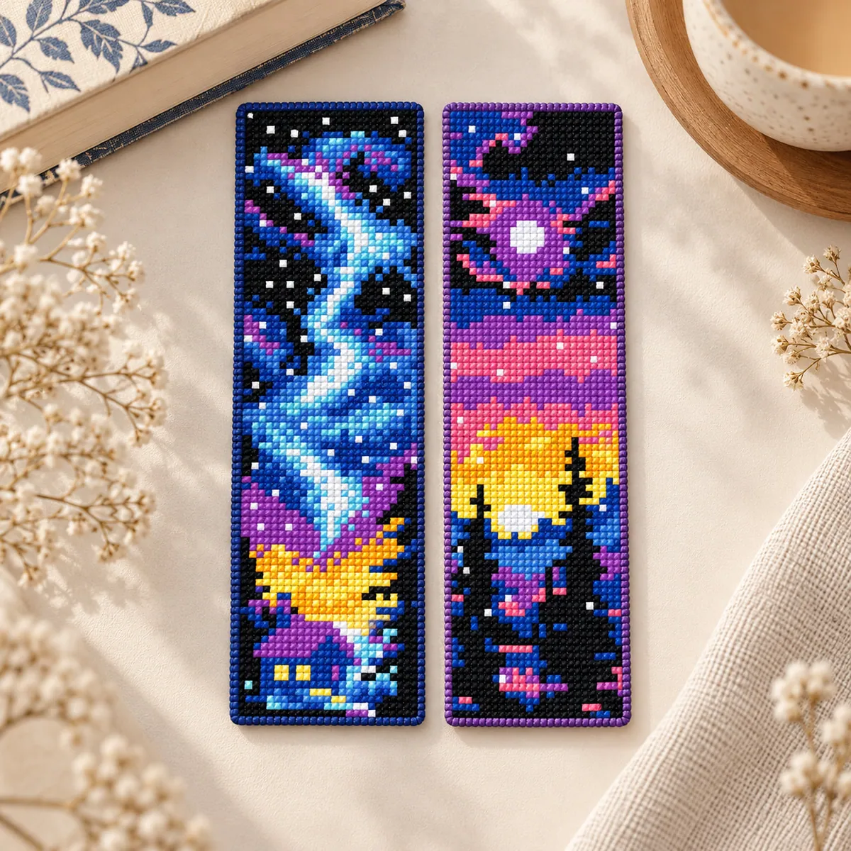 Preview 3 of Celestial Sunset Skies Bookmark Set