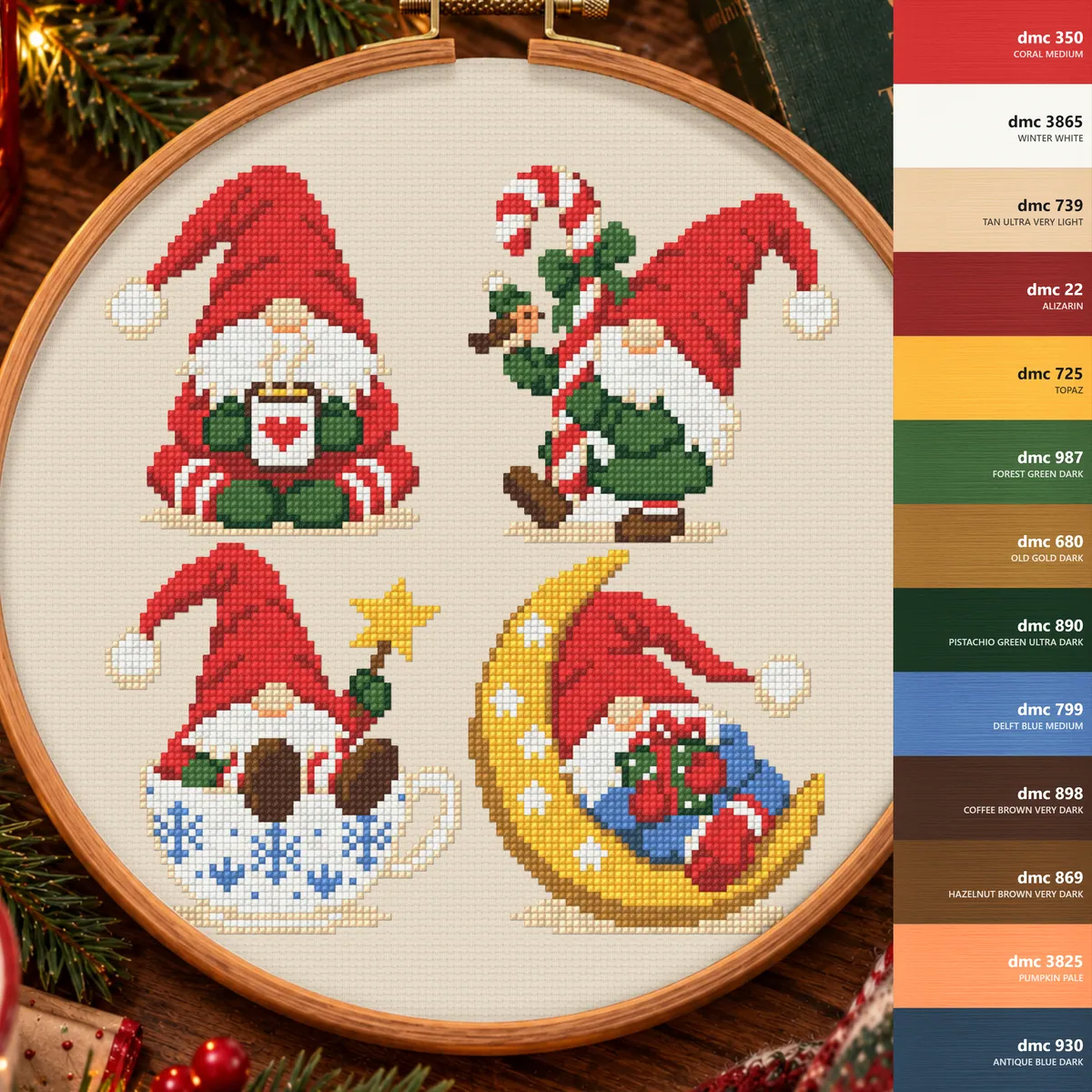 Preview 3 of Cozy Holiday Gnomes Set