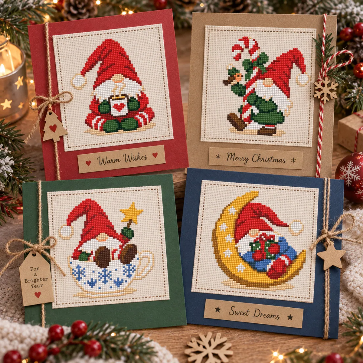Preview 4 of Cozy Holiday Gnomes Set