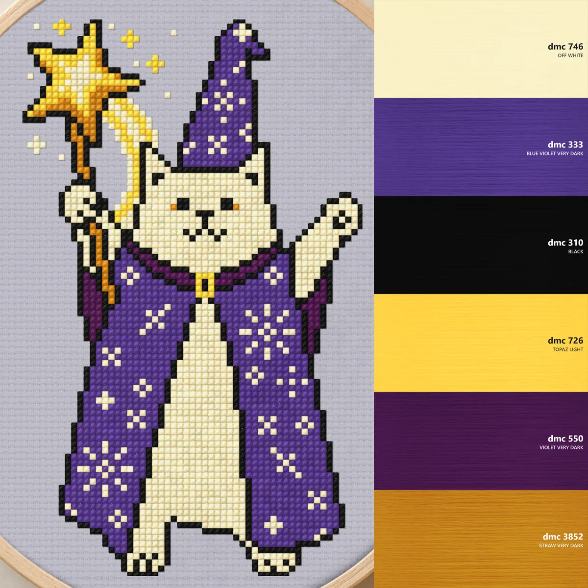 Preview 3 of Cute cat wizard
