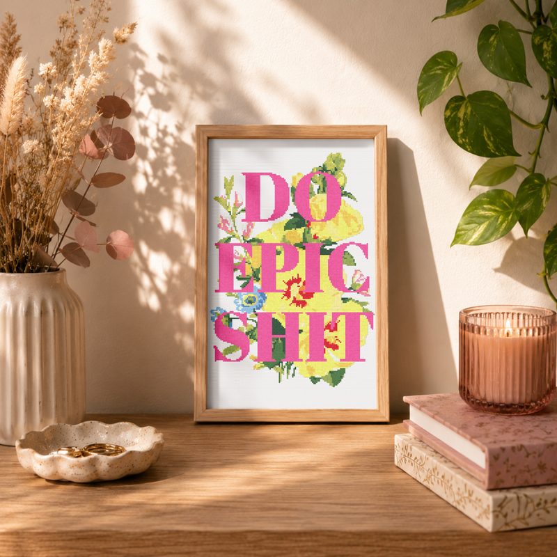 Do Epic Shit — counted cross-stitch pattern by Stitch Jam Studio