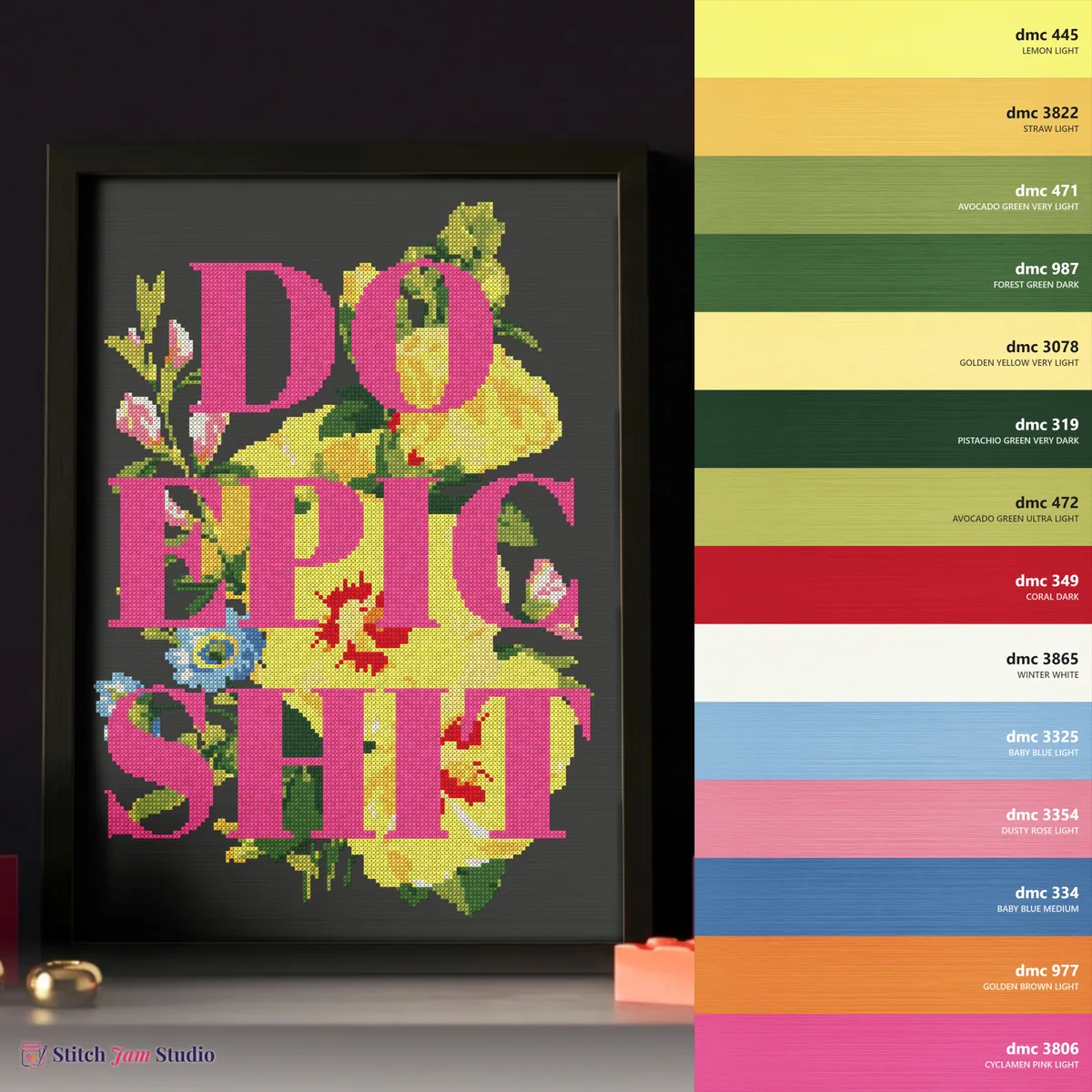 Do Epic Shit — counted cross-stitch pattern by Stitch Jam Studio