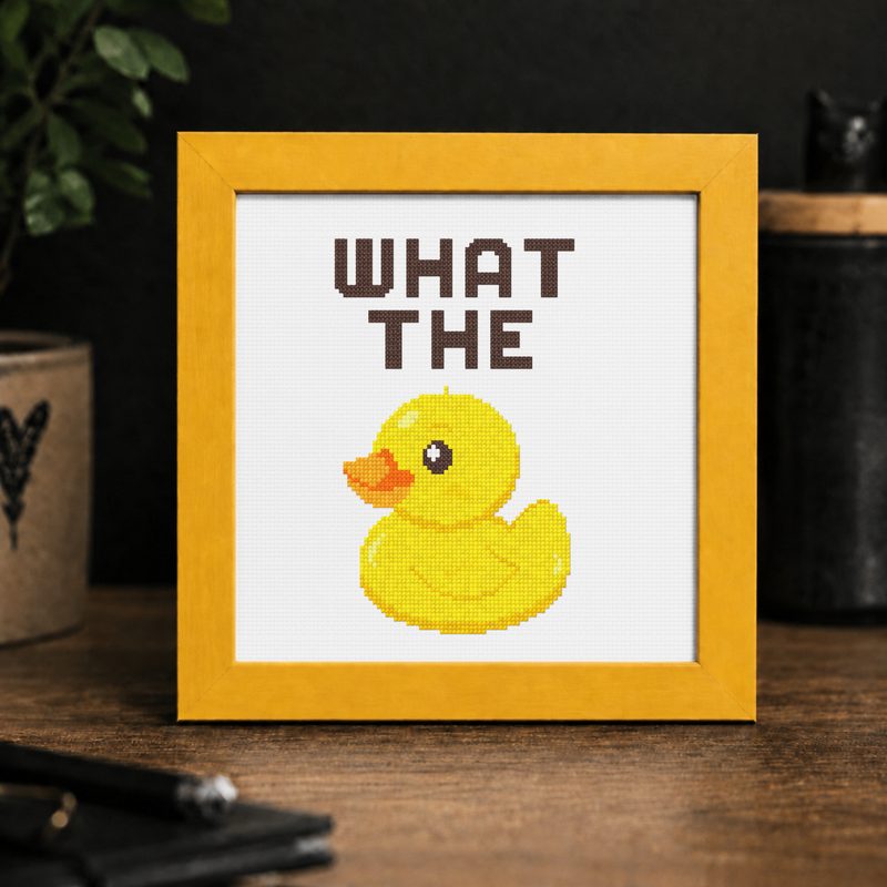 What the Duck — counted cross-stitch pattern by Stitch Jam Studio