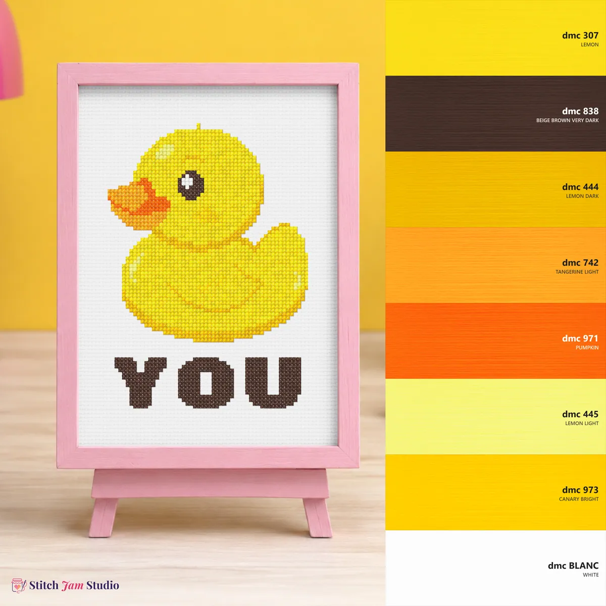 Duck YOU — counted cross-stitch pattern by Stitch Jam Studio