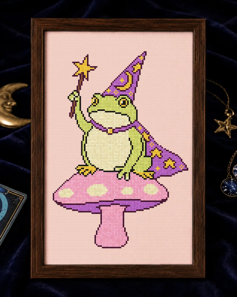 Preview 3 of Frog wizard on mushroom