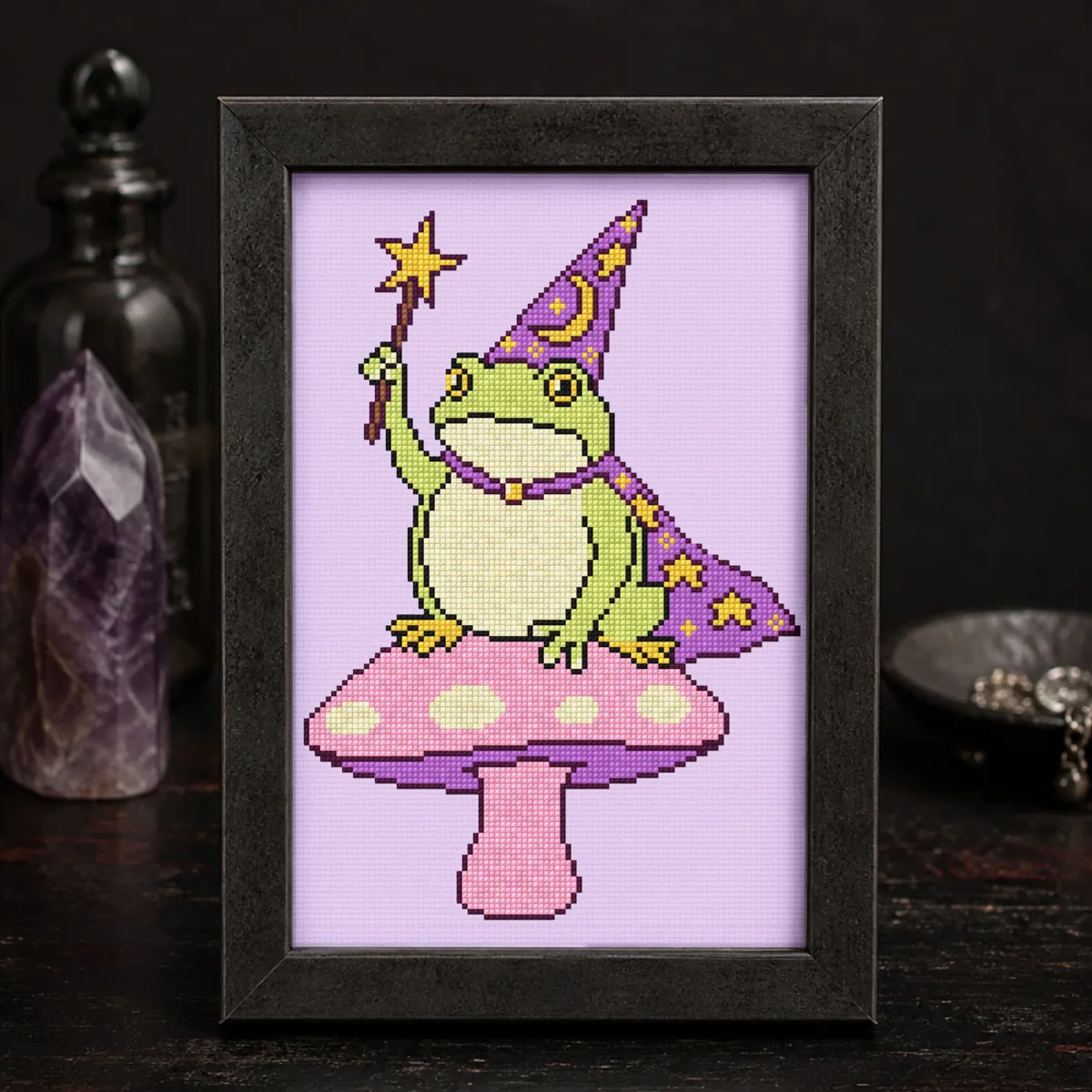 Preview 4 of Frog wizard on mushroom