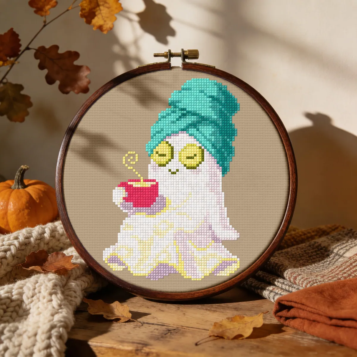 Ghosting Is Self-Care — counted cross-stitch pattern by Stitch Jam Studio
