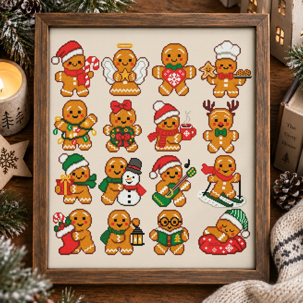 Preview 3 of Gingerbread men Christmas ornaments