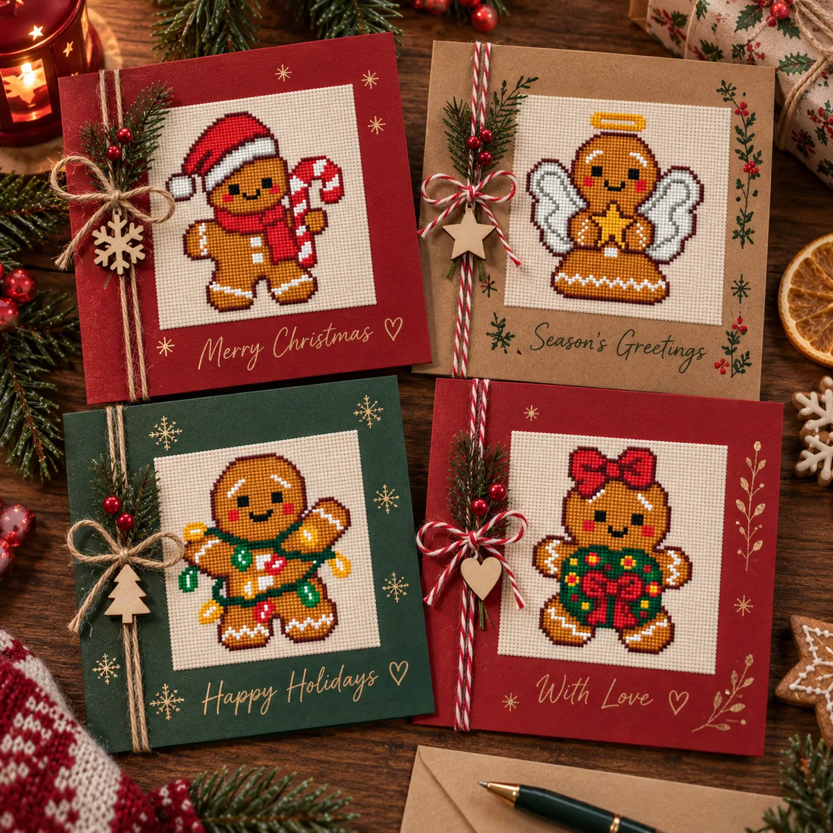 Preview 4 of Gingerbread men Christmas ornaments