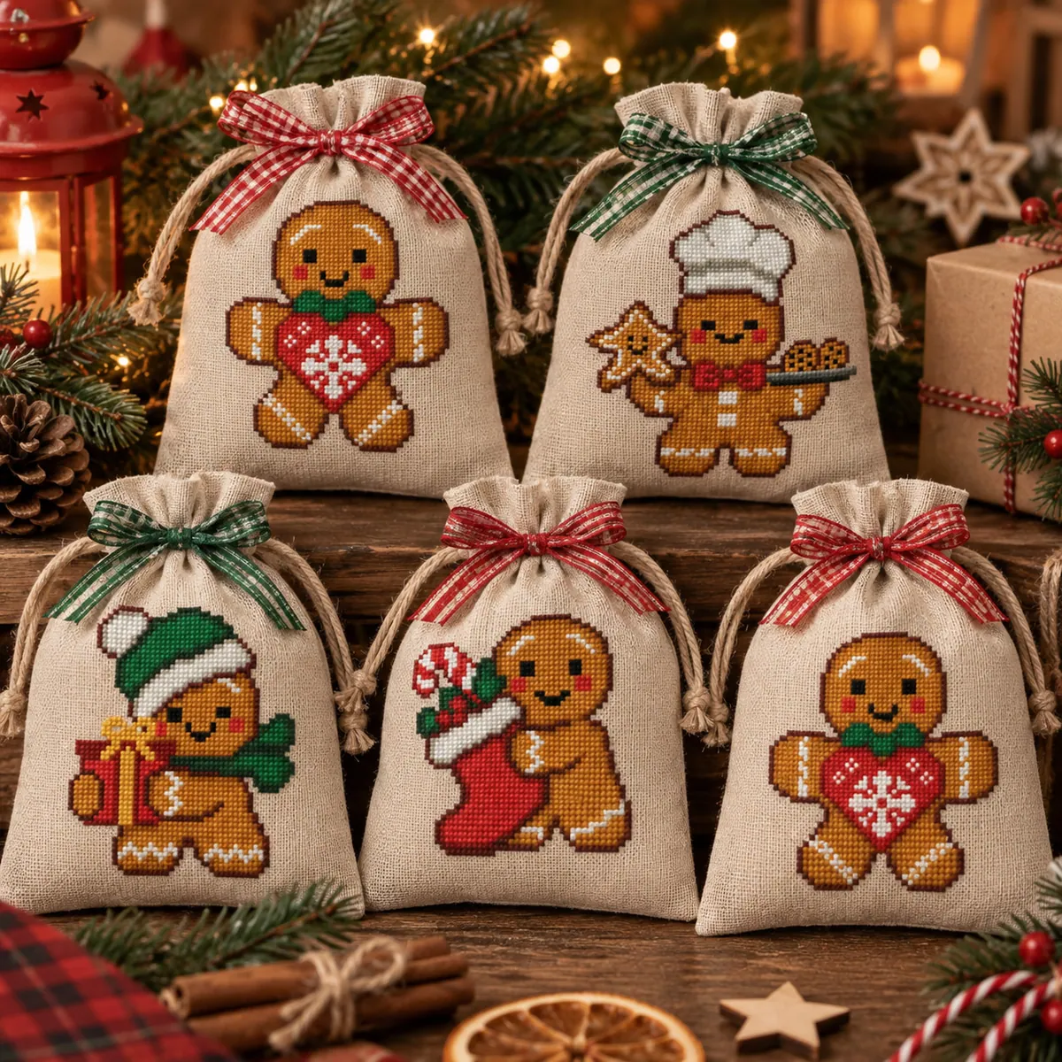 Preview 5 of Gingerbread men Christmas ornaments