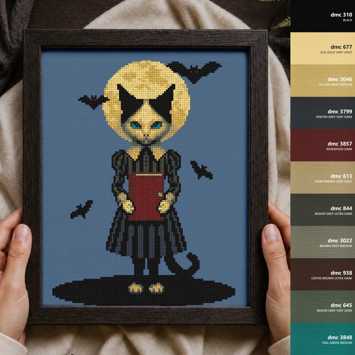 Preview 3 of Gothic Cat Librarian. Keeper of Forbidden Books