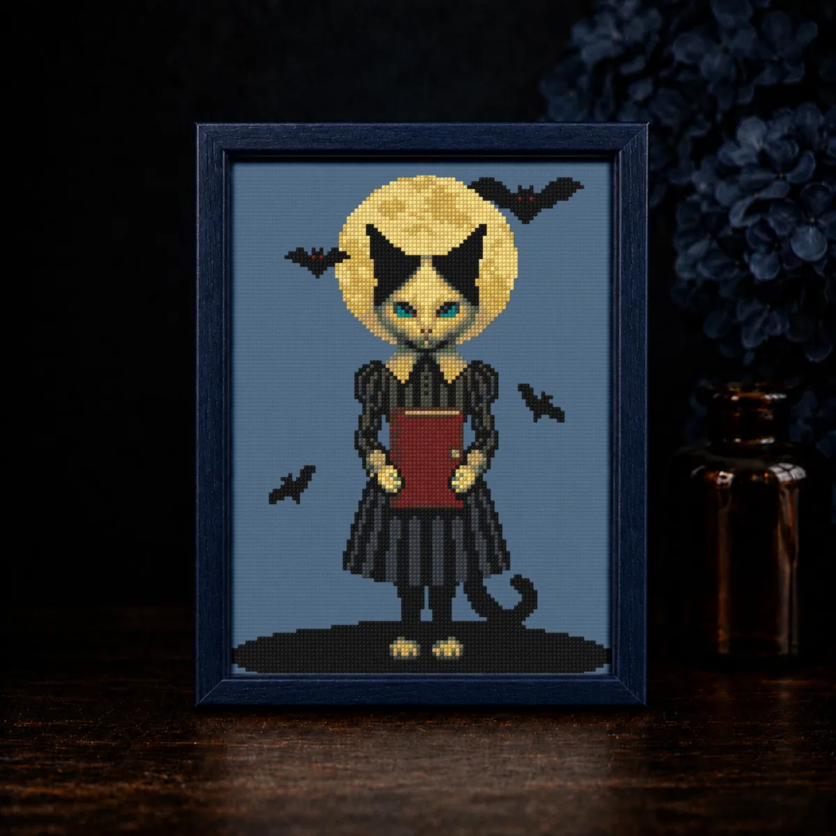 Preview 3 of Gothic Cat Librarian. Keeper of Forbidden Books
