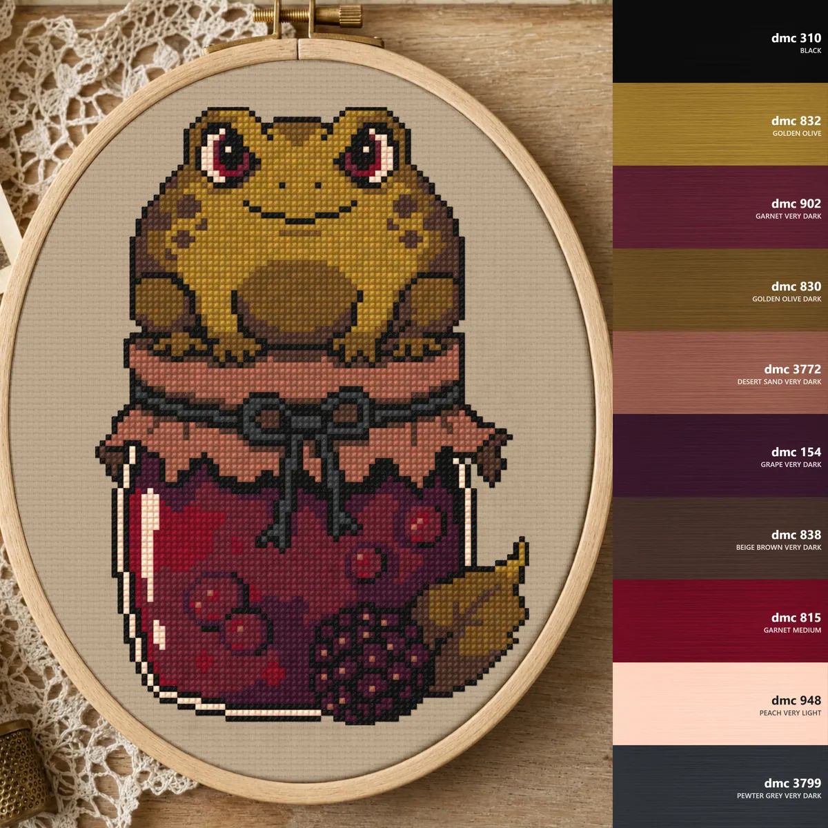 Preview 3 of Gothic Toad on Jam Jar