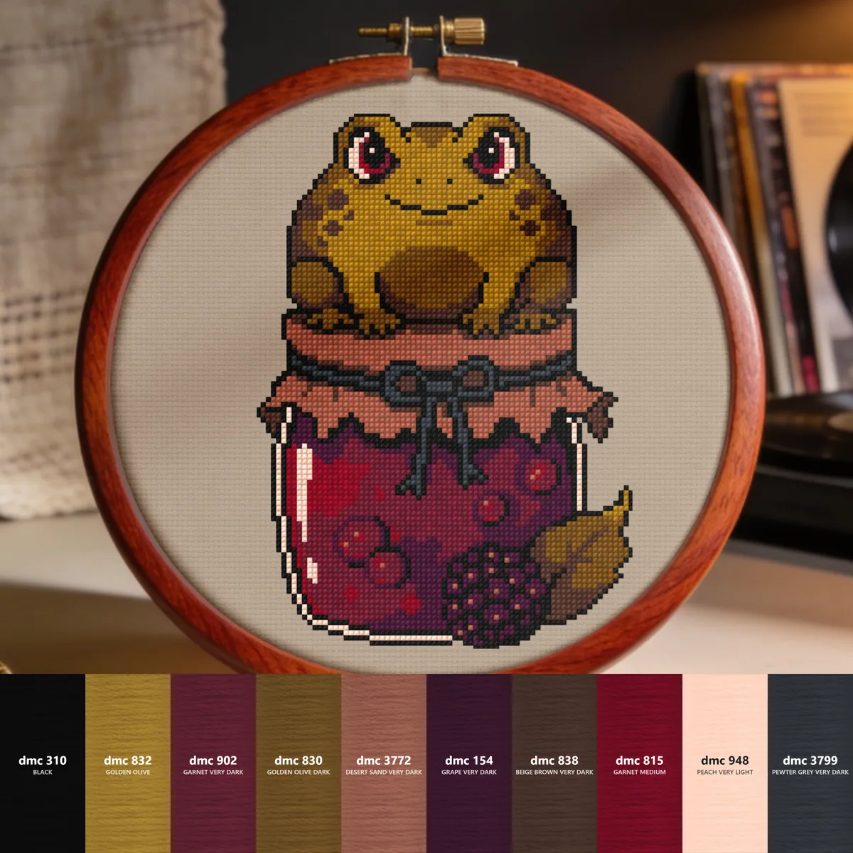 Preview 4 of Gothic Toad on Jam Jar