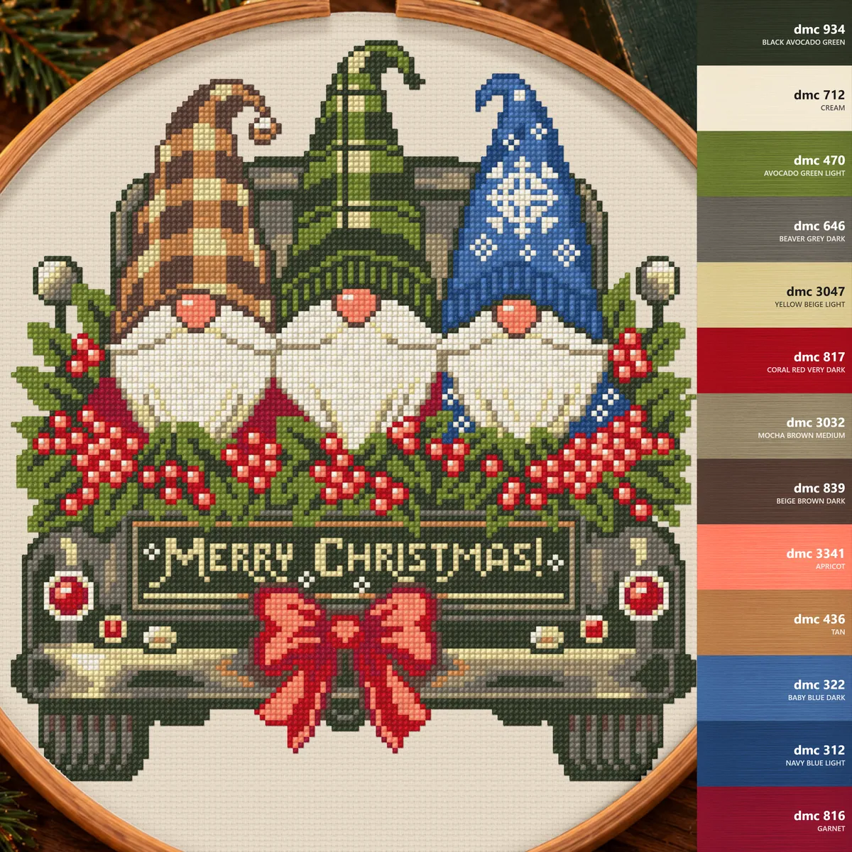 Preview 2 of Holiday Gnomes in Truck