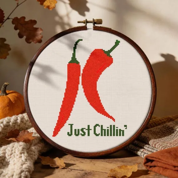 Just Chilling — counted cross-stitch pattern by Stitch Jam Studio