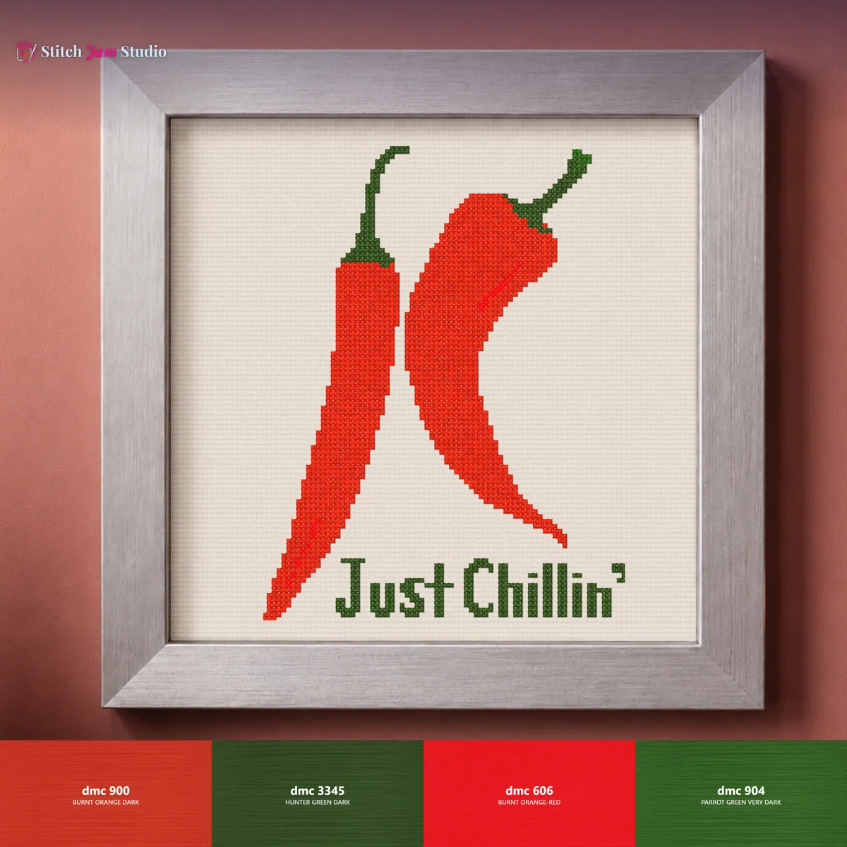 Just Chilling — counted cross-stitch pattern by Stitch Jam Studio