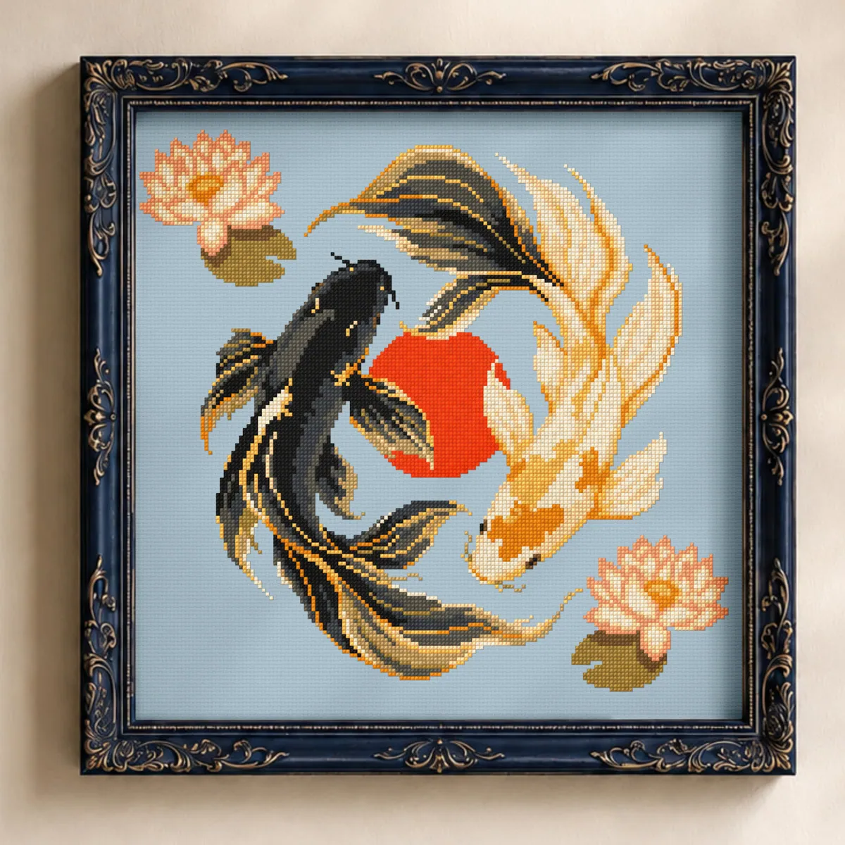 Stitch Jam Studio counted cross-stitch pattern: Koi fish
