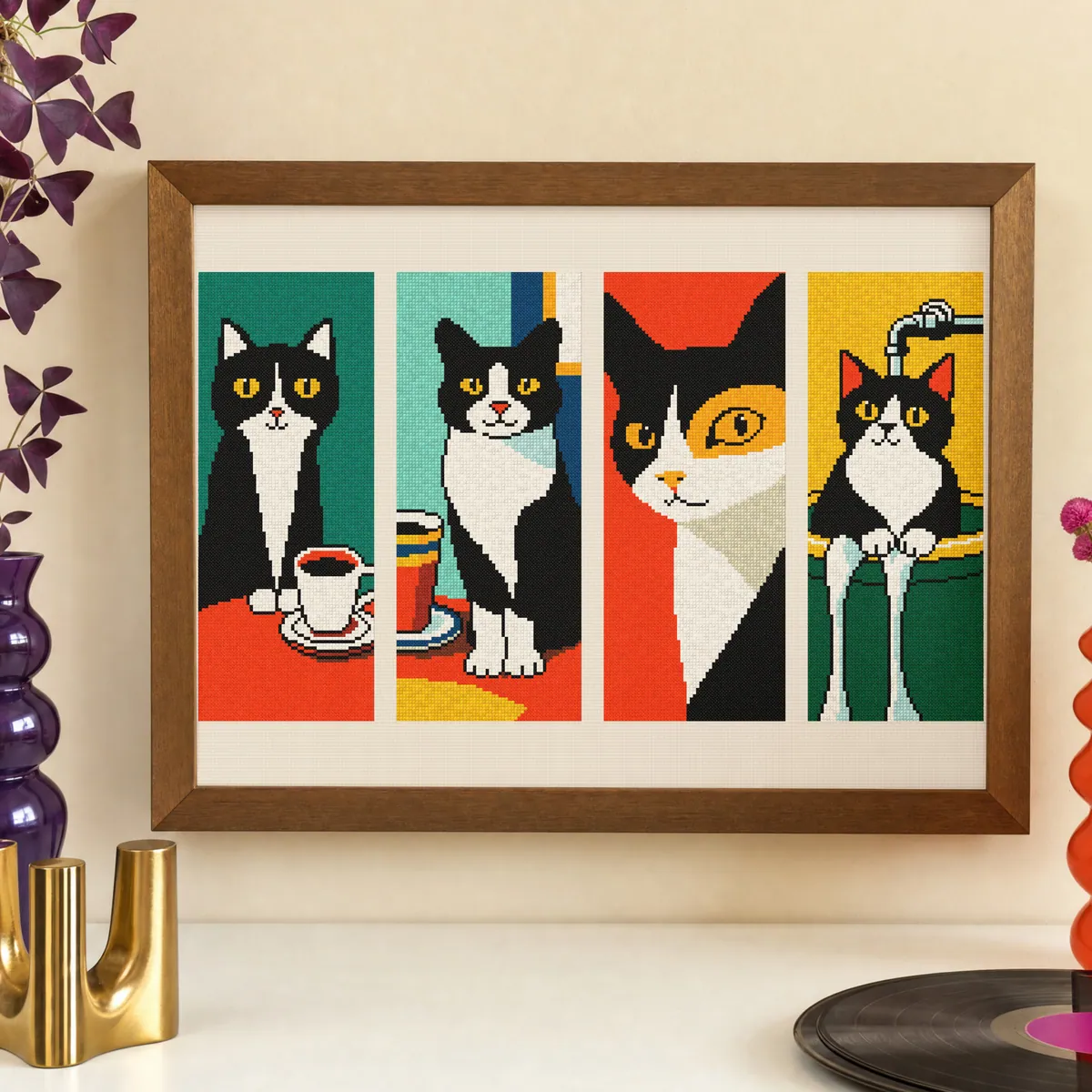 Preview 4 of Modern black cats - mix