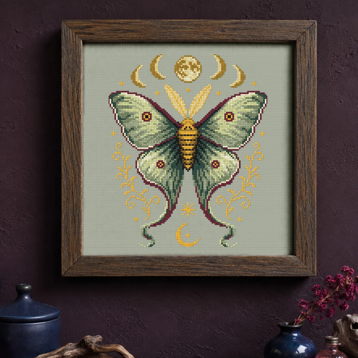 Preview 2 of Moonspun Moth and Moon Phases