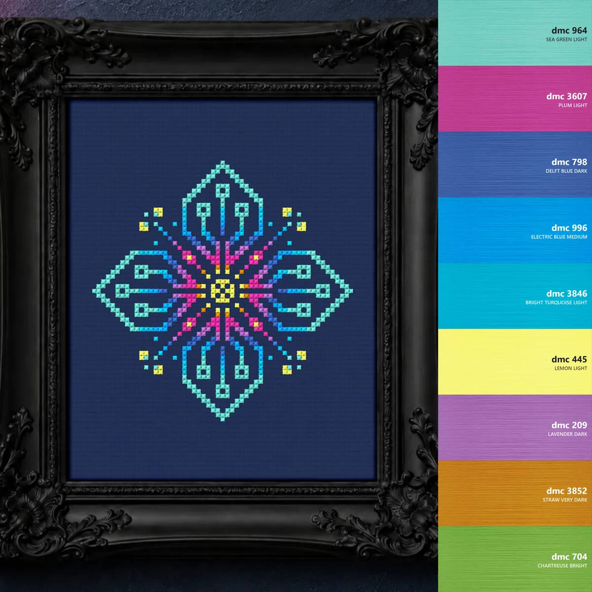 Preview 4 of Neon Circuit Mini Pixel Bloom