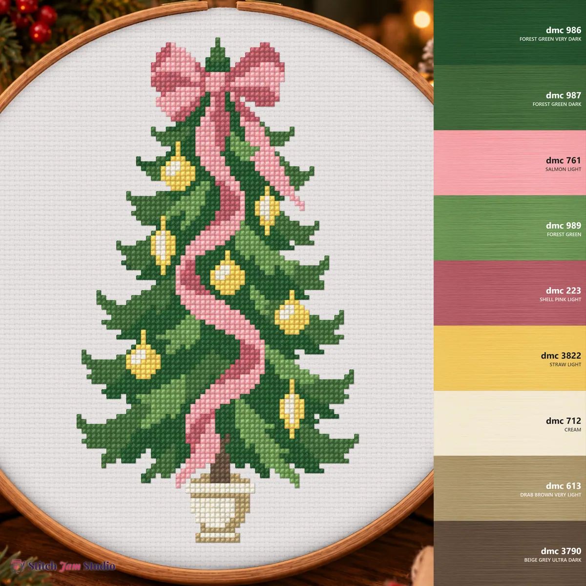 Preview 2 of Pink Bow Christmas Tree
