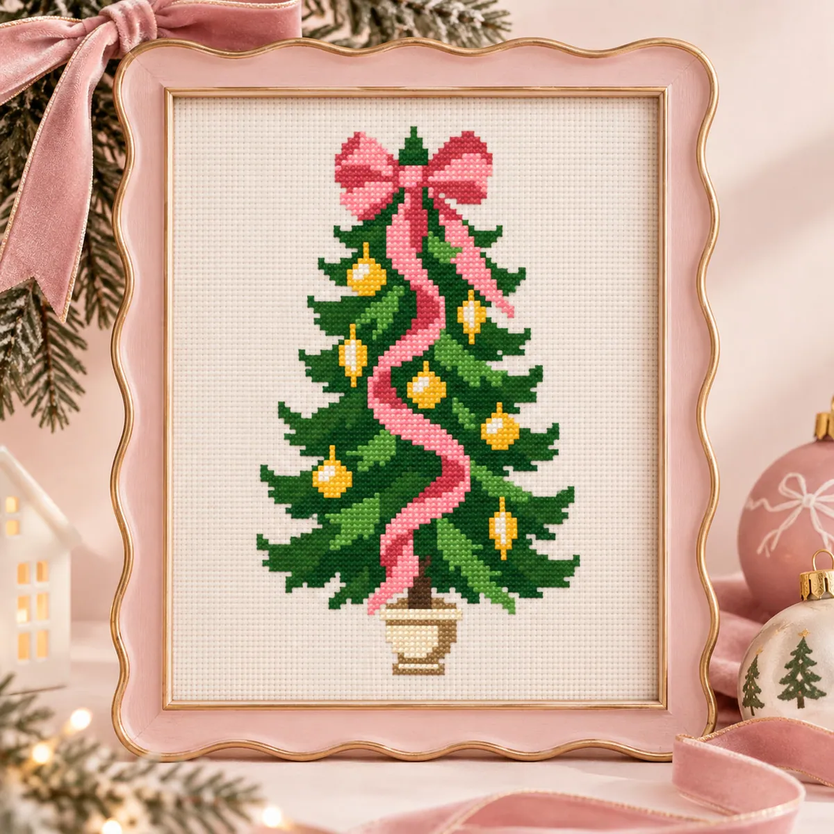Preview 4 of Pink Bow Christmas Tree