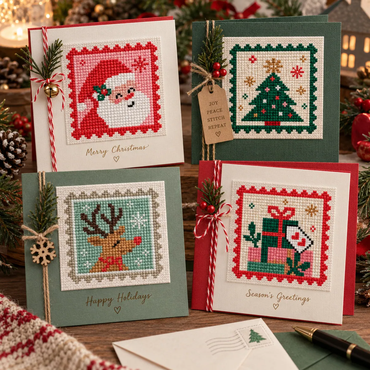 Preview 2 of Retro Christmas Stamp Sampler