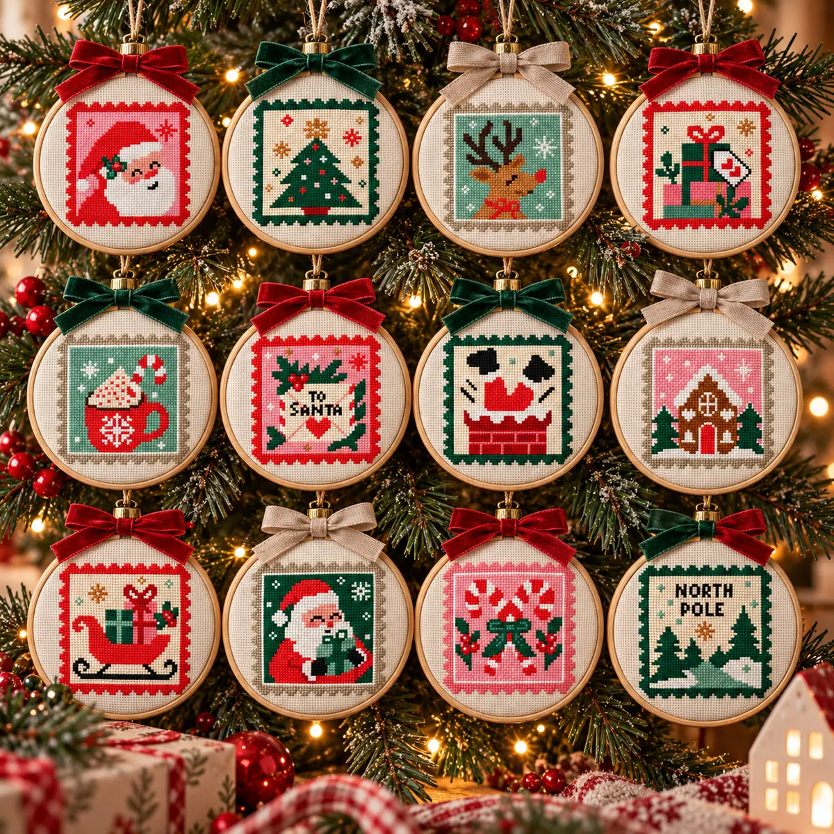 Preview 3 of Retro Christmas Stamp Sampler