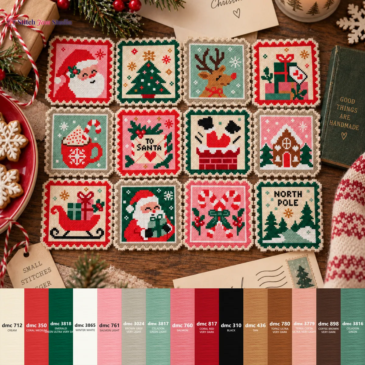 Preview 5 of Retro Christmas Stamp Sampler