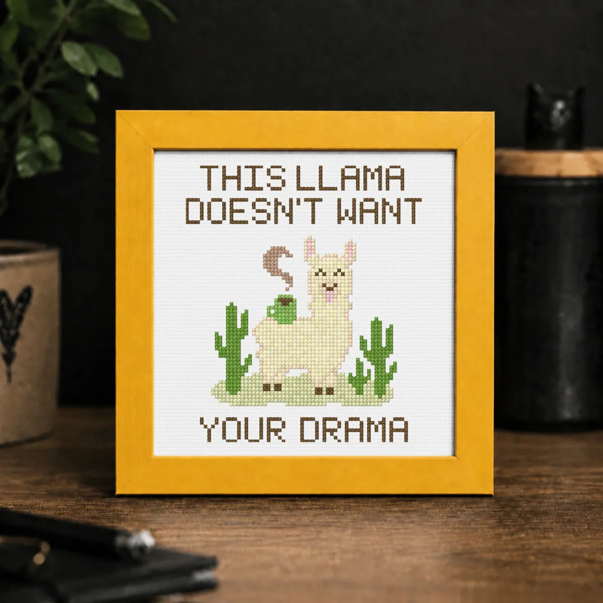 Preview 2 of This Llama doesn't want your drama - small