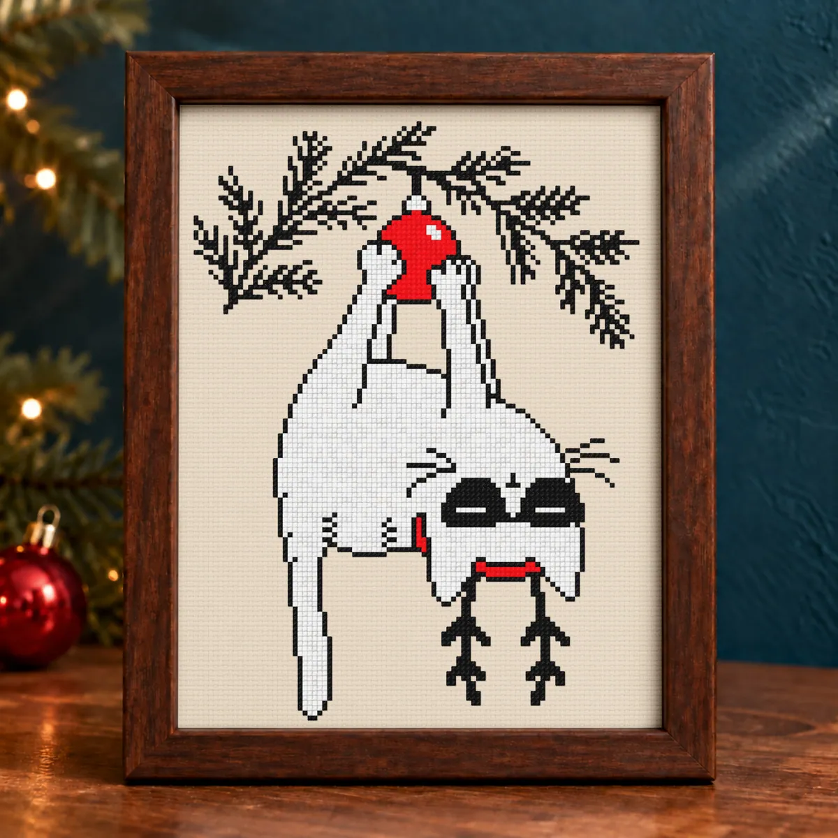 Preview 2 of Upside-Down Christmas Cat