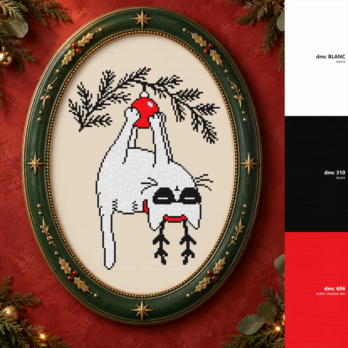 Preview 3 of Upside-Down Christmas Cat