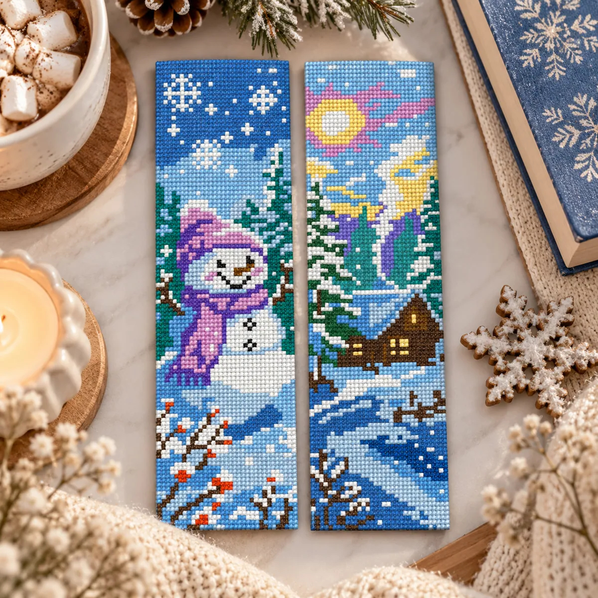 Preview 2 of Winter Forest Bookmarks Set