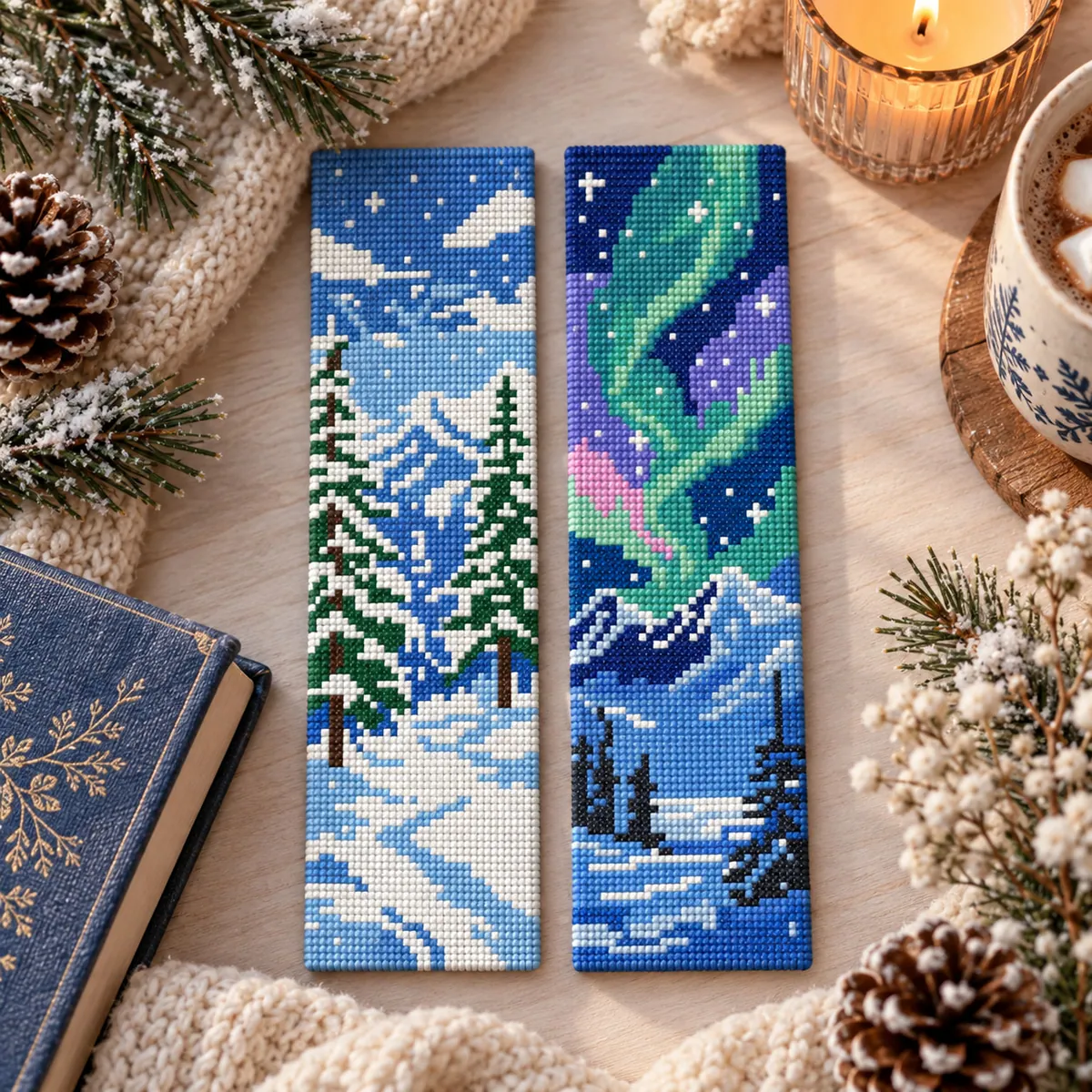 Preview 5 of Winter Forest Bookmarks Set
