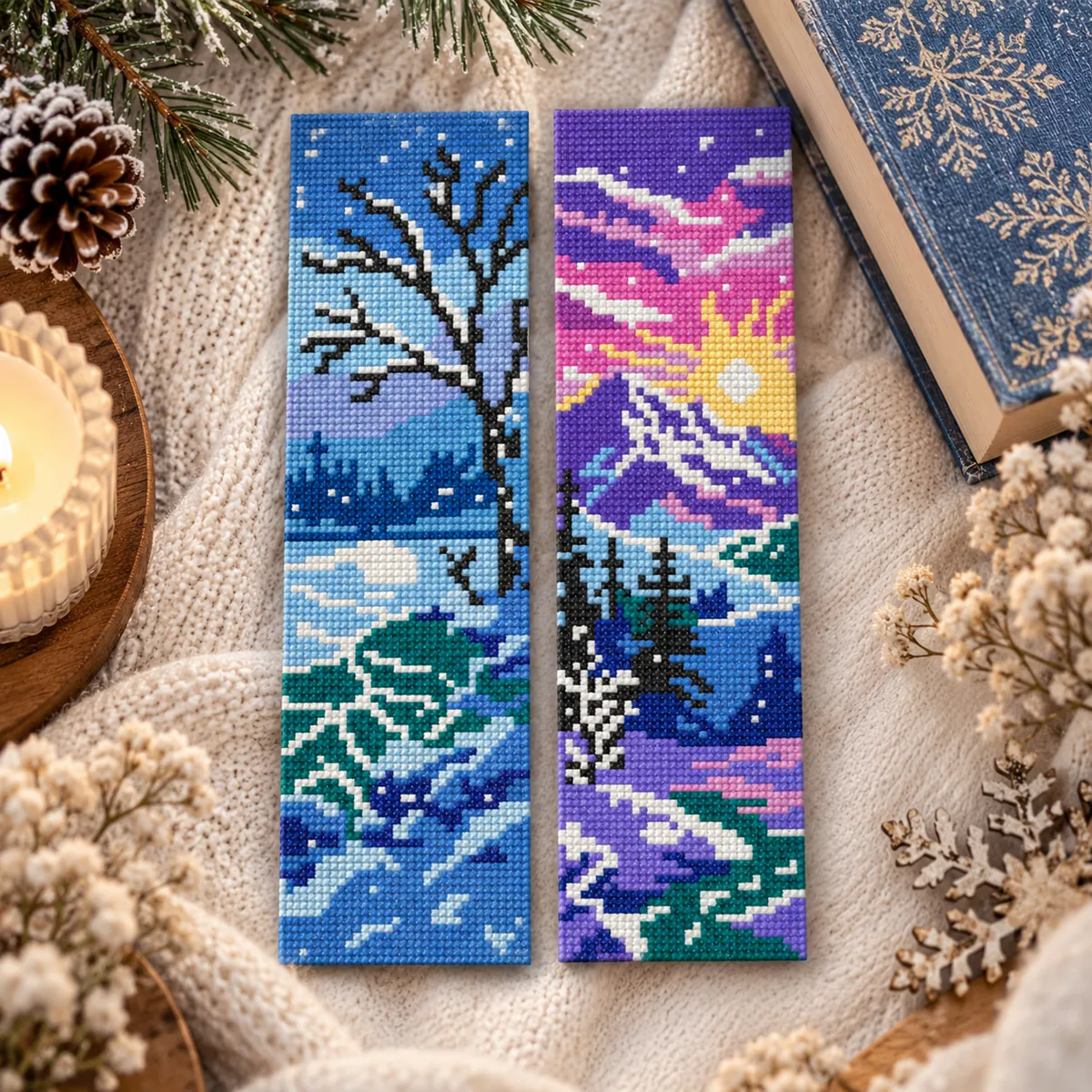 Preview 6 of Winter Forest Bookmarks Set