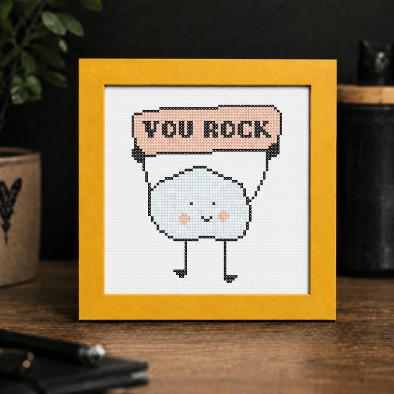 You Rock — counted cross-stitch pattern by Stitch Jam Studio